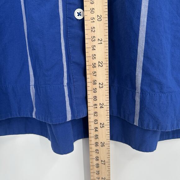 Madewell Oversized Boxy Shirt Women's Medium Button Up Striped Signature Poplin - Picture 7 of 10